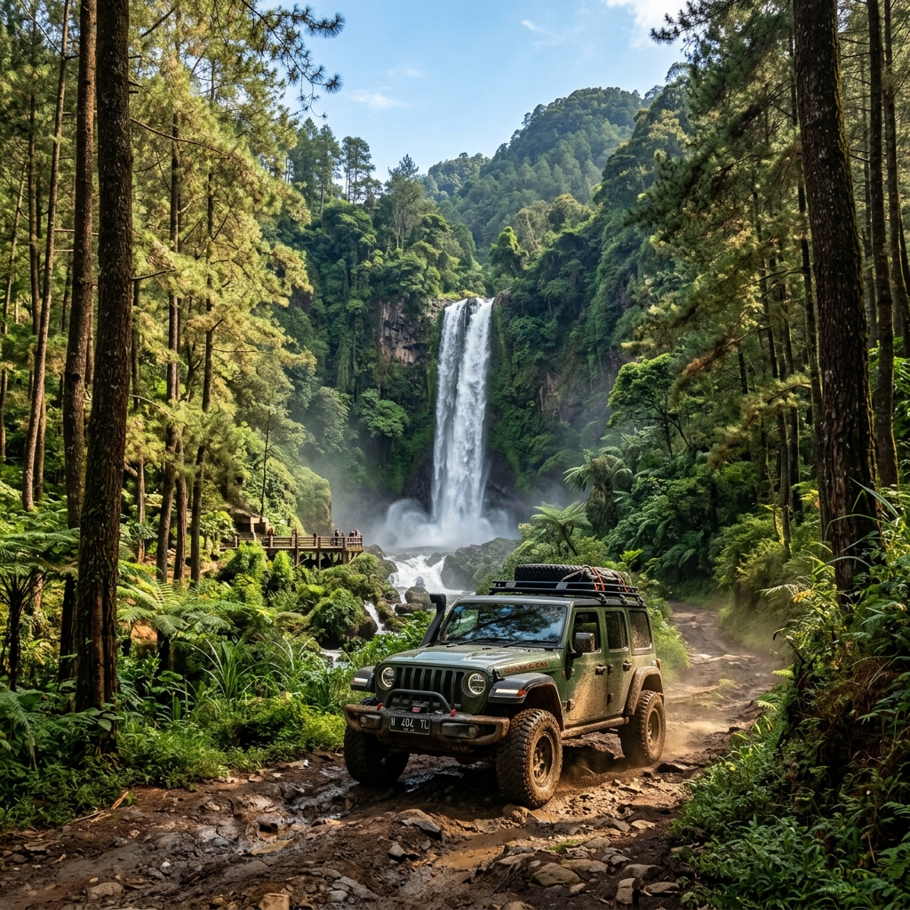 Jeep Coban Talun: Panduan Wisata Offroad ke Air Terjun