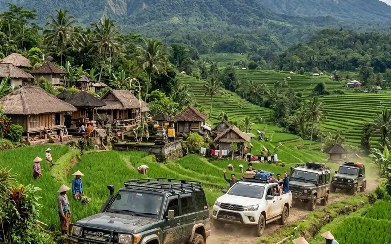 Pemandangan Offroad di Indonesia