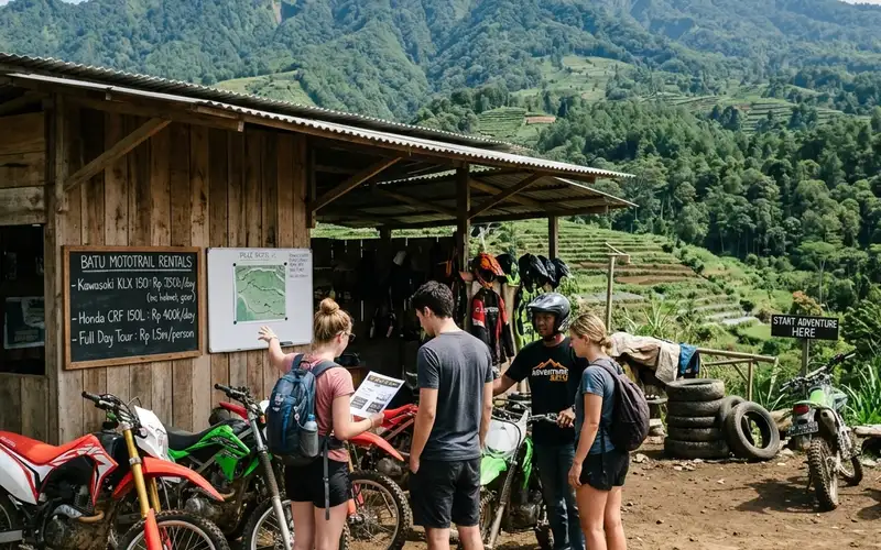 Kisaran Harga Sewa Motor Trail di Batu