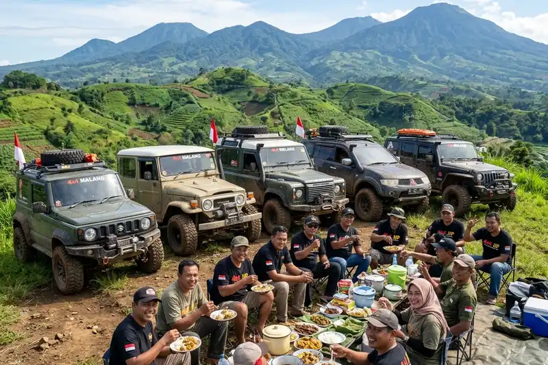 Komunitas offroad Batu berkumpul dan berbagi ilmu