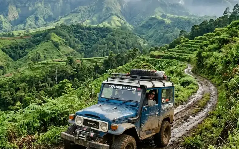 Pemandangan Offroad di Indonesia