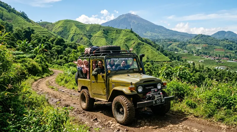 Pemandangan Offroad di Batu