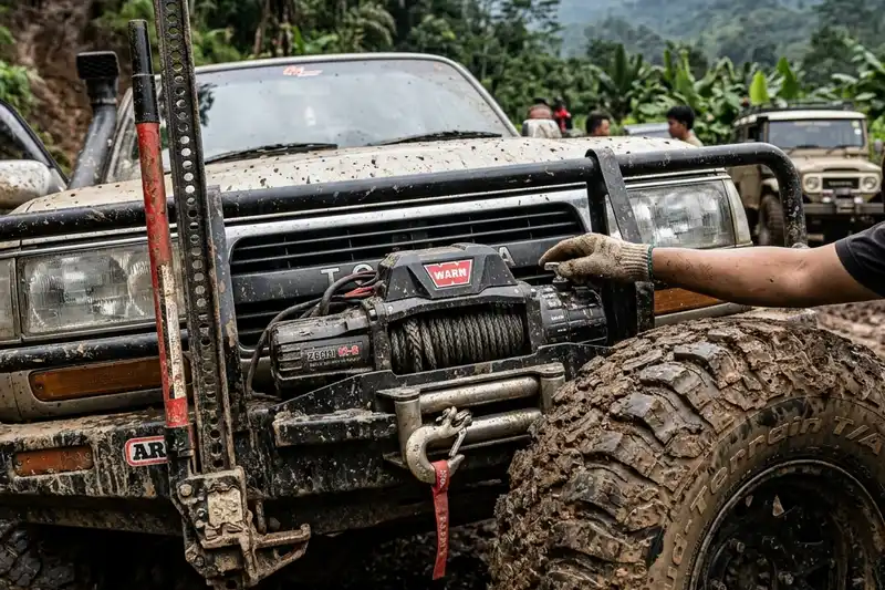 Pengecekan kendaraan offroad