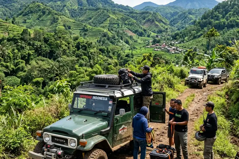 Persiapan dan Perlengkapan Offroad Batu