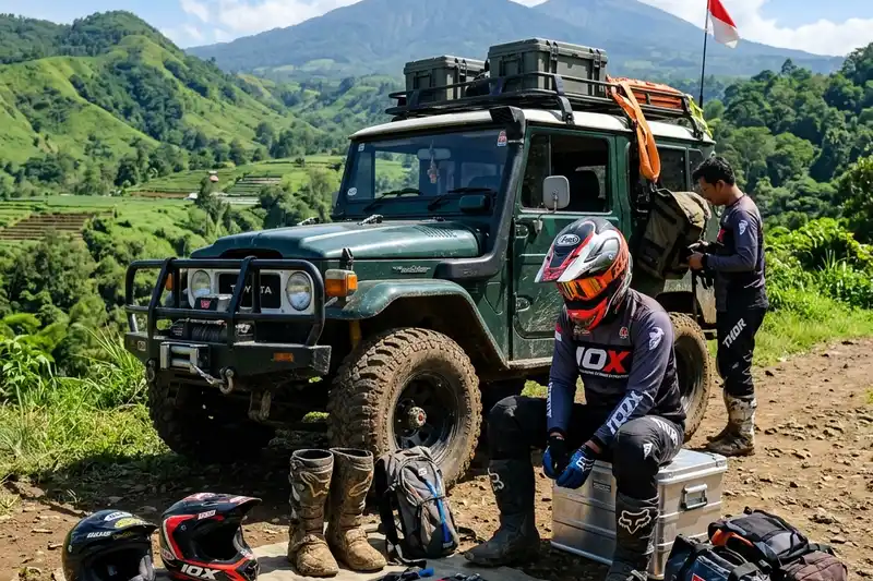 Persiapan Perlengkapan Offroad di Batu Malang