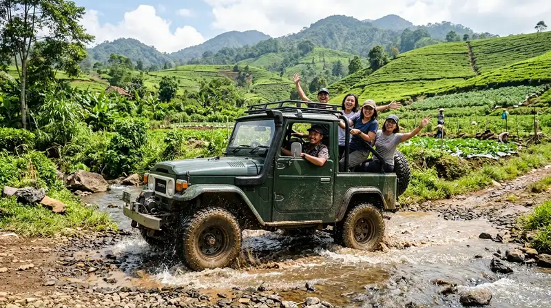 Pemandangan Offroad di Batu