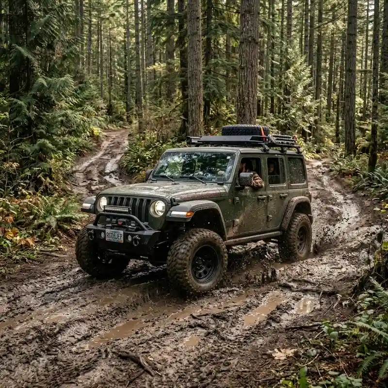 Rute Offroad Jeep Coban Talun Menuju Air Terjun